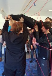 Sozialtraining-Spinnennetz-